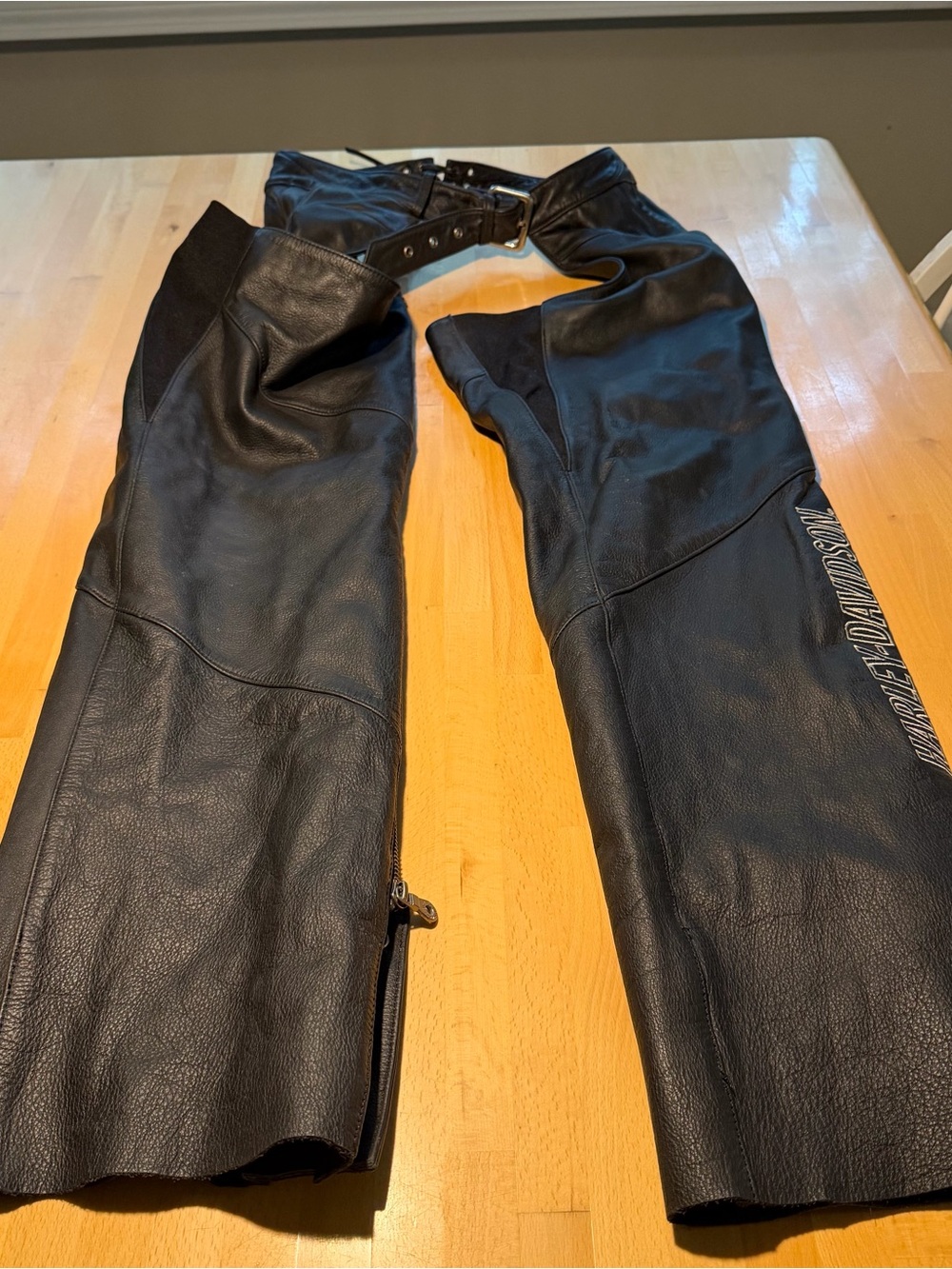 Vintage Woman’s Harley Davidson Leather Motorcycle Chaps